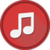 Music Player Red icon