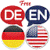 English German language icon