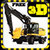 Excavator Construction Driving icon