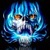 Blue Flame Skull LWP icon