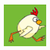 chicken running jump icon