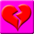 Broken Heart Battery Widget icon