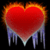Fire vs ice Heart Battery icon