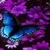 Purple Flower Butterfly Live Wallpaper icon