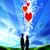 Love silhouette couple sky Live Wallpaper icon