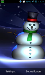 Holiday Snowman Live Wallpaper screenshot 1/3