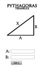 Simple Pythagoras Triangle screenshot 1/1