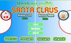 Santa Claus play Glow Hockey - Best Game for Xmas screenshot 3/6