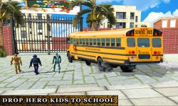 Super Hero Kids School Bus Driver screenshot 1/4