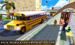 Super Hero Kids School Bus Driver screenshot 2/4