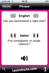 lastminute.com Talking Italian Phrasebook screenshot 1/1