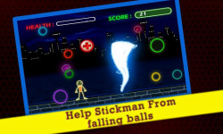 Stickman Escapes Falling Balls screenshot 3/4
