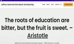 Jeffrey Hammel Giveback Scholarship screenshot 4/4