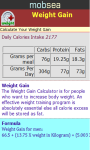 Weight Gain Calculator v-1 screenshot 3/3