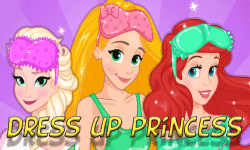 Dress up princess on pajama party screenshot 1/4