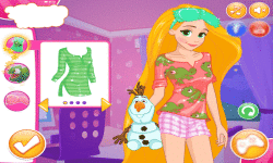 Dress up princess on pajama party screenshot 3/4