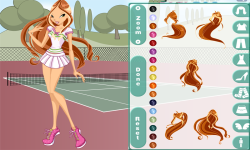 Winx Tennis with Flora Dress Up screenshot 1/3