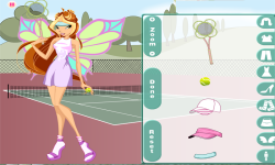 Winx Tennis with Flora Dress Up screenshot 2/3