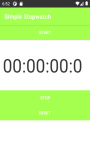 SIMPLE STOPWATCH Measure time in minutes seconds screenshot 1/4