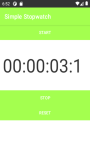 SIMPLE STOPWATCH Measure time in minutes seconds screenshot 2/4