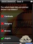 Baseball 201 - Quizner's Trivia screenshot 1/1