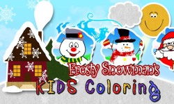 Snowmans xmas Coloring Book HD screenshot 1/3