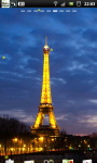Eiffel Tower Night live Wallpaper screenshot 1/6
