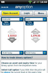 anyoption Mobile Trading screenshot 1/1
