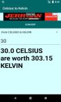 Celsius to Kelvin Degrees Temperature Converter screenshot 1/4