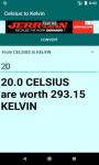 Celsius to Kelvin Degrees Temperature Converter screenshot 2/4