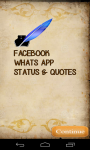 Whatsapp Facebook Status - Quotes screenshot 1/6