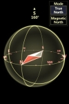 3D Compass for iPhone4 (Gyroscope enabled) screenshot 1/1