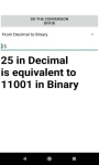 Decimal to Binary Converter screenshot 1/1