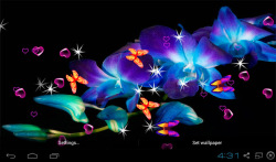 3D Orchid flower Live Wallpaper screenshot 4/5