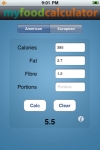 My Food Calculator screenshot 1/1