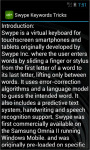 Swype Keywords Tricks screenshot 3/4