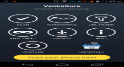 VenkaSure Mobile Total Security screenshot 1/6