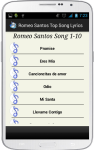 Romeo Santos Song Lyrics screenshot 3/4