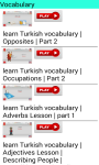 Learn Turkish via Videos screenshot 3/3
