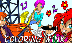 Coloring for Winx sing screenshot 1/4