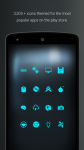 Pip Tec Blue Icons and Live Wall special screenshot 2/6