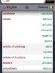 WordRoll EI-Italian/English Translation Dictionary screenshot 1/1