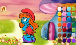 Smurfs play coloring screenshot 2/5