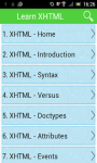 Learn XHTML screenshot 1/3