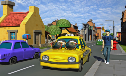 Crazy Talking Taxi Driver game screenshot 2/4