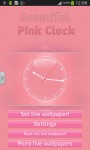 Beautiful Pink Clock screenshot 2/6