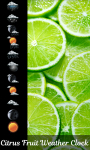 Citrus Fruit Weather Clock screenshot 1/6