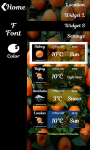 Citrus Fruit Weather Clock screenshot 4/6