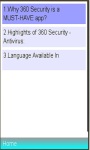 360 Antivirus /Security Boost Guide screenshot 1/1