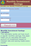 Monthly Investment Savings Calculator v1 screenshot 2/3